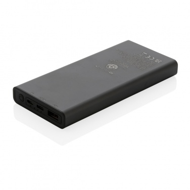 Logotrade reklaamkingituse foto: Terra RCS taaskasutatud 18 W alumiiniumist akupank 10 000 mAh
