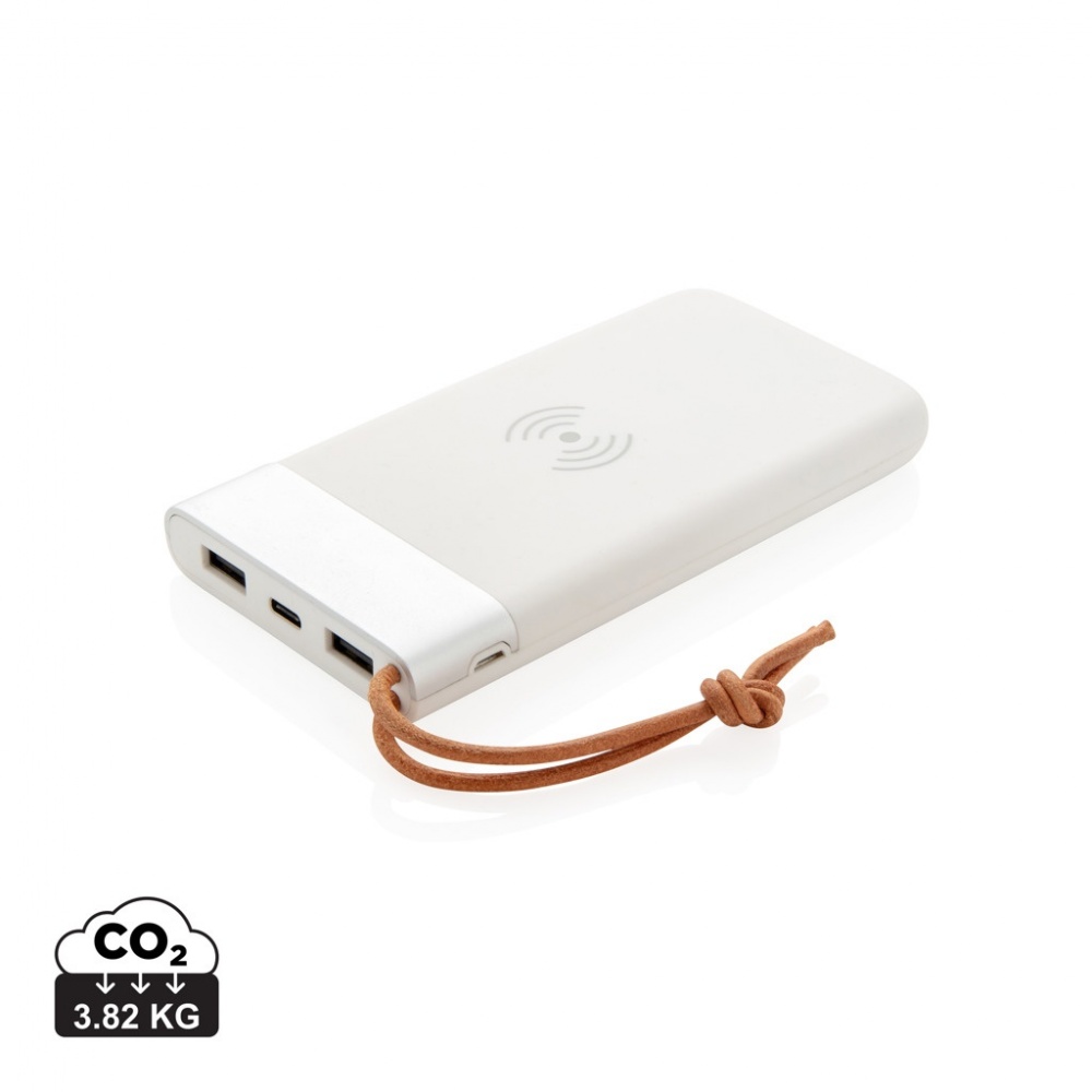 Logotrade reklaamtooted pilt: Aria 8000 mAh 5W juhtmevaba laadimise akupank