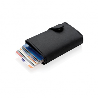Logotrade reklaamtoote foto: Standardne alumiiniumist RFID kaardihoidja PU rahakotiga