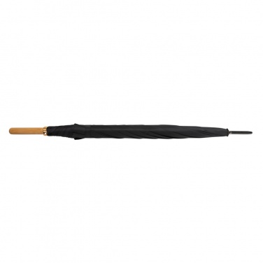 Logotrade meened pilt: 27" Impact AWARE™ RPET 190T automaatselt avatav bambusest vihmavari