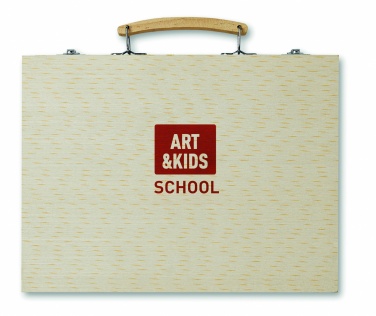 Logotrade reklaamkingid pilt: Kunstniku komplekt puidust karbis