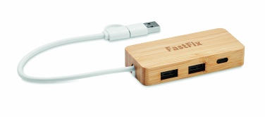 Logotrade reklaamkingitused pilt: Bambusest USB 3 pordiga jaotur