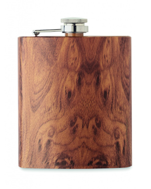 Logotrade firmakingi foto: Puiduimitatsiooniga plasku 190 ml