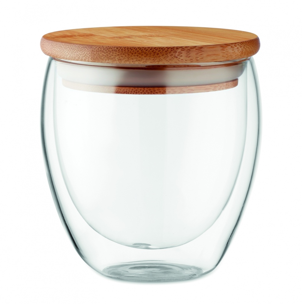 Logo trade reklaamkingi pilt: Kaheseinaline klaas 250ml Hamburg