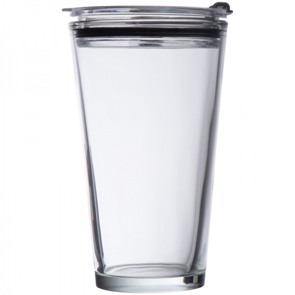 Logotrade reklaamkingitused pilt: Kaanega klaasist kruus WATTENSCHEID 400 ml