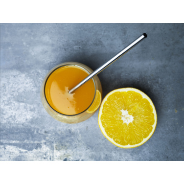 Logotrade reklaamtoote foto: Korduvkasutatav ECO Straw Set roostevabast terasest joogikõrs