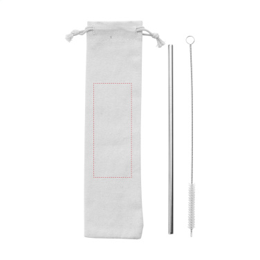 Logotrade reklaamkingi foto: Korduvkasutatav ECO Straw Set roostevabast terasest joogikõrs