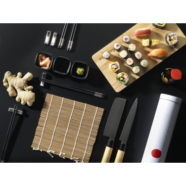 Logo trade reklaamkingituse pilt: Temaki Bamboo Sushi Tray kinkekomplekt