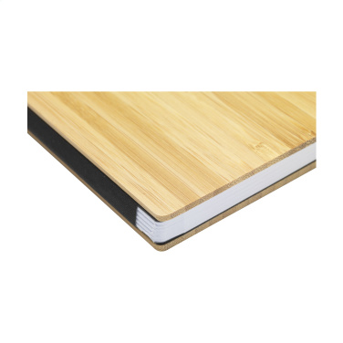 Logotrade ärikingituse foto: BambooPlus paberist märkmik A5 – tindivaba pliiats