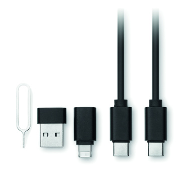 Logotrade ärikingid pilt: CAWATT 4 in 1 kaabli pistikute komplekt 15W