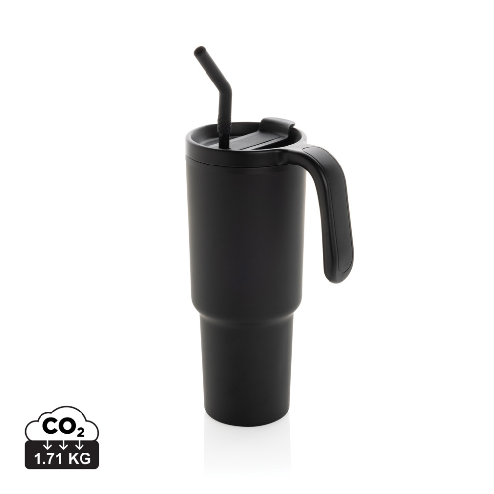 Logotrade reklaamtoote foto: Graphic 360 RCS taaskasutatud terasest termoskruus 900ml