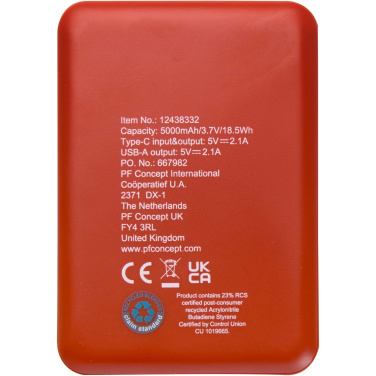 Logo trade meene pilt: Asama 5000 mAh Type-C taaskasutatud plastist akupank