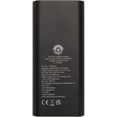 Logo trade firmakingituse pilt: Acamar 20 000 mAh 70W sülearvuti akupank