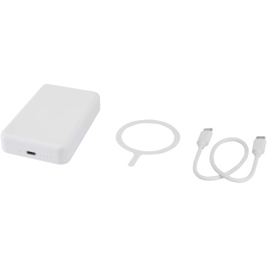 Logotrade reklaamtoote foto: Acrab 10 000 mAh 15W magnetiline juhtmevaba varupank 20W PD-ga - valmistatud taaskasutatud plastist