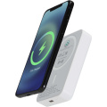 Acrab 10 000 mAh 15W magnetiline juhtmevaba varupank 20W PD-ga - valmistatud taaskasutatud plastist, Valge