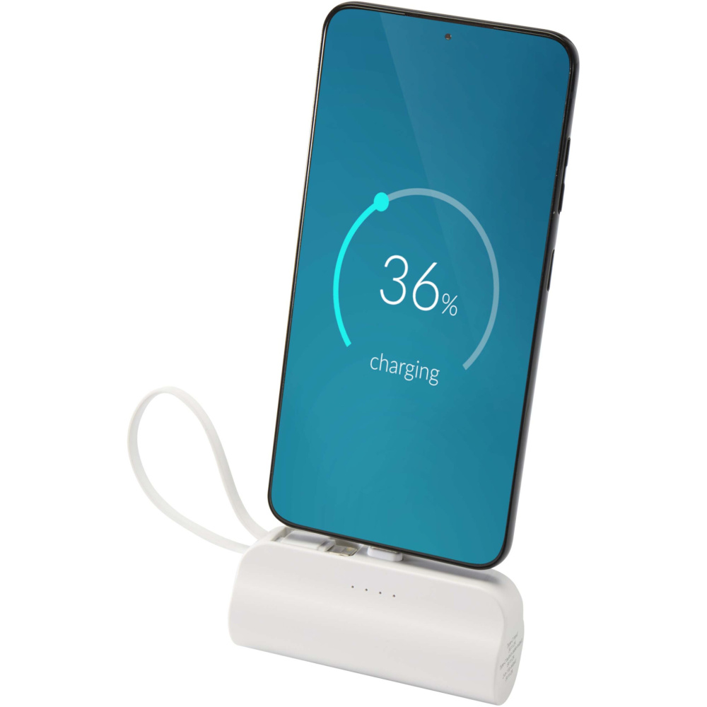 Logo trade ärikingituse pilt: Alnair 5000 mAh 10W C-tüüpi akupank mobiilialusega