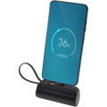 Alnair 5000 mAh 10W C-tüüpi akupank mobiilialusega, Ühtlane must