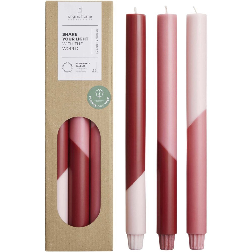 Logotrade meened pilt: Originalhome Eden küünlad - 3 tk komplekt