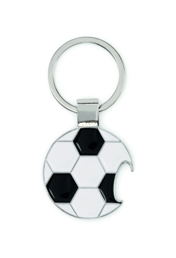 Logo trade ärikingi pilt: OPEN GOAL jalgpallikujuline võtmehoidja pudeliavajaga