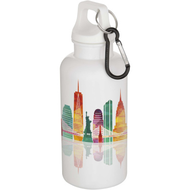 Logotrade firmakingid pilt: Oregoni 400 ml RCS taaskasutatud plastist veepudel karabiiniga