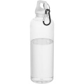 Oregoni 750 ml RCS taaskasutatud plastist veepudel karabiiniga, Valge