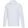 Apollo pikkade varrukatega unisex polosärk, Valge