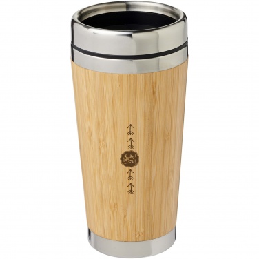 Logotrade mainostuotet kuva: Bambupintainen Bambus-juomamuki, 450 ml
