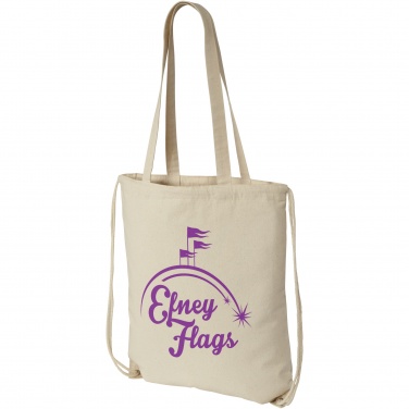 Logo trade liikelahjat mainoslahjat kuva: Eliza 240 g/m² -puuvillareppu kiristysnyörillä 6L