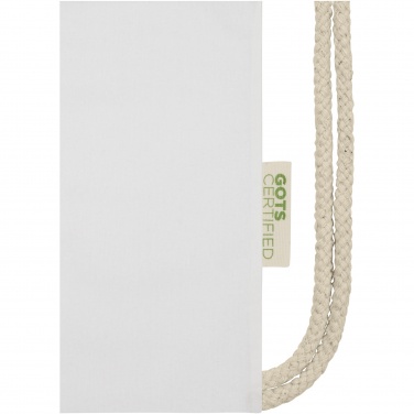 Logotrade liikelahja tuotekuva: Orissa 100 g/m² organic cotton drawstring bag 5L