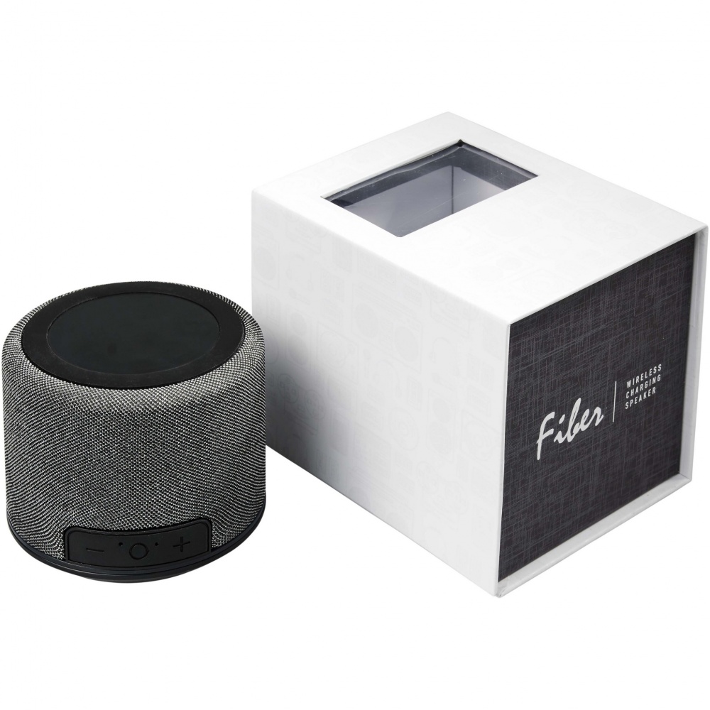 Logo trade liikelahjat mainoslahjat kuva: Fiber Bluetooth® -kaiutin 3W ja langaton latausalusta