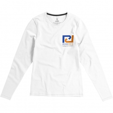 Logotrade liikelahjat kuva: Ponoka long sleeve women's organic t-shirt