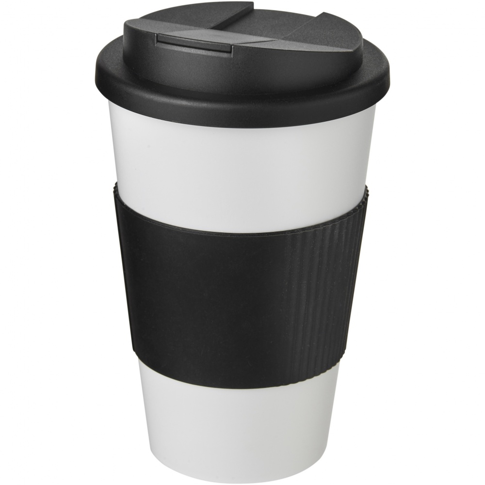 Logotrade liikelahja tuotekuva: Americano® 350 ml muki, läikyttämätön kansi, grippi