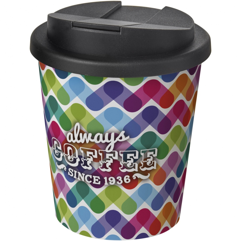 Logo trade mainoslahja ja liikelahja tuotekuva: Brite-Americano® Espresso 250 ml muki, läikyttämätön kansi