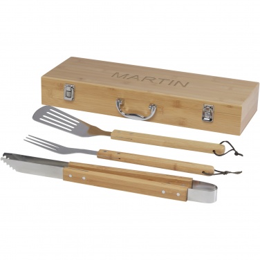 Logo trade mainoslahjat tuotekuva: Assadus 3-osainen grillausvälinesetti