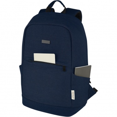 Logo trade liikelahja kuva: Joey 15,6" GRS-kierrätetystä kankaasta valmistettu varkaudenestoreppu kannettavalle 18 l