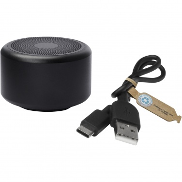 Logotrade liikelahjat mainoslahjat tuotekuva: Rise 3 W:n RCS-kierrätetystä alumiinista valmistettu Bluetooth®-minikaiutin 