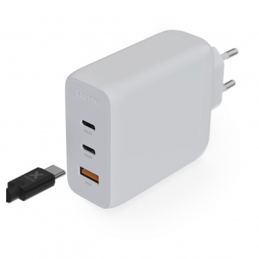 Logo trade mainoslahjat ja liikelahjat kuva: Xtorm XEC100 GaN²Ultra 100 W seinälaturi