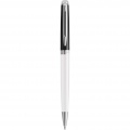 Waterman Hemisphere värit peittävä kuulakärkikynä Palladium pinnoitteella., Valkoinen / tasainen musta