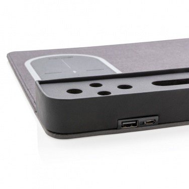 Logotrade mainoslahjat kuva: Air-hiirimatto, jossa 5 W:n langaton lataus ja USB