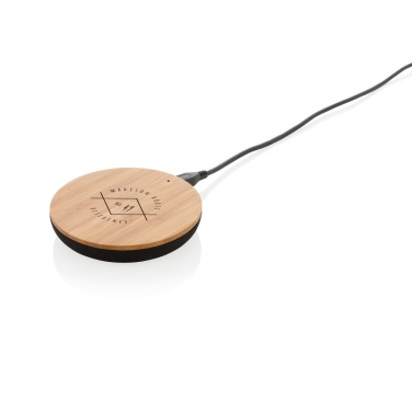 Logotrade liikelahja tuotekuva: Langaton, 5 W:n Bamboo X -laturi