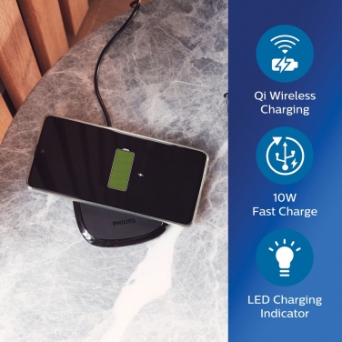 Logotrade mainoslahja tuotekuva: Philips 10W langaton laturi Qi