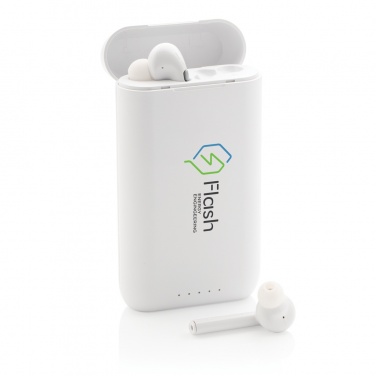 Logotrade liikelahja mainoslahja kuva: Liberty TWS nappikuulokkeet 5.000 mAh varavirtalähteellä