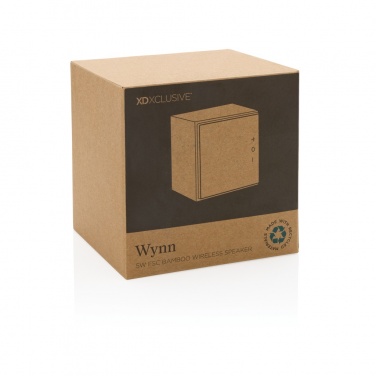 Logotrade mainostuote tuotekuva: Wynn 5W langaton bambukaiutin