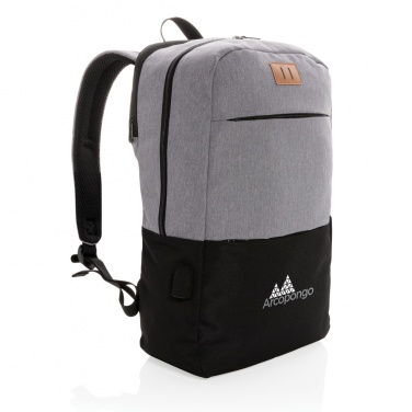 Logo trade mainoslahjat tuotekuva: Moderni PVC-vapaa 15,6"" USB & RFID -laptopreppu