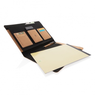 Logo trade mainoslahjat ja liikelahjat kuva: Deluxe korkki portfolio A4 kynällä