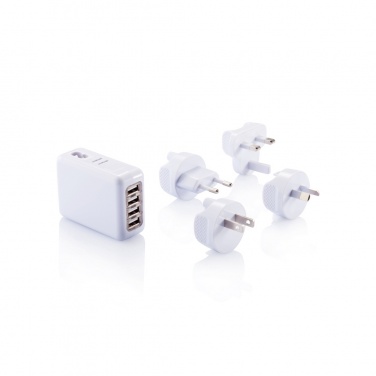 Logotrade mainostuotet kuva: Matkapistoke 4 USB-portilla