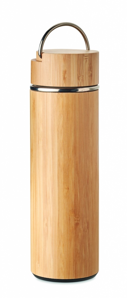 Logo trade liikelahjat mainoslahjat kuva: Bambu termospullo 400 ml TAMPERE