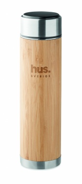 Logo trade mainoslahja kuva: Bambu termospullo 480 ml PANAY