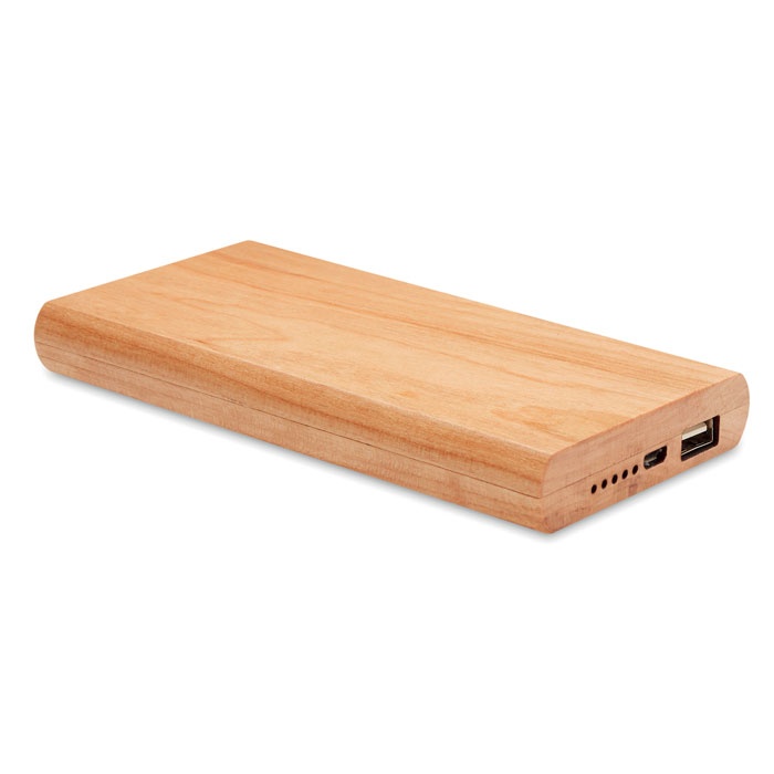 Logotrade liikelahjat kuva: Bambu varavirtalähde 4000 mAh ARENA POWER
