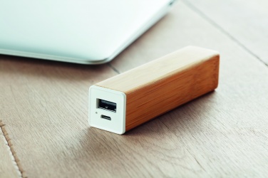 Logotrade liikelahja mainoslahja kuva: Bambu varavirtalähde 2200 mAh POWERBAM